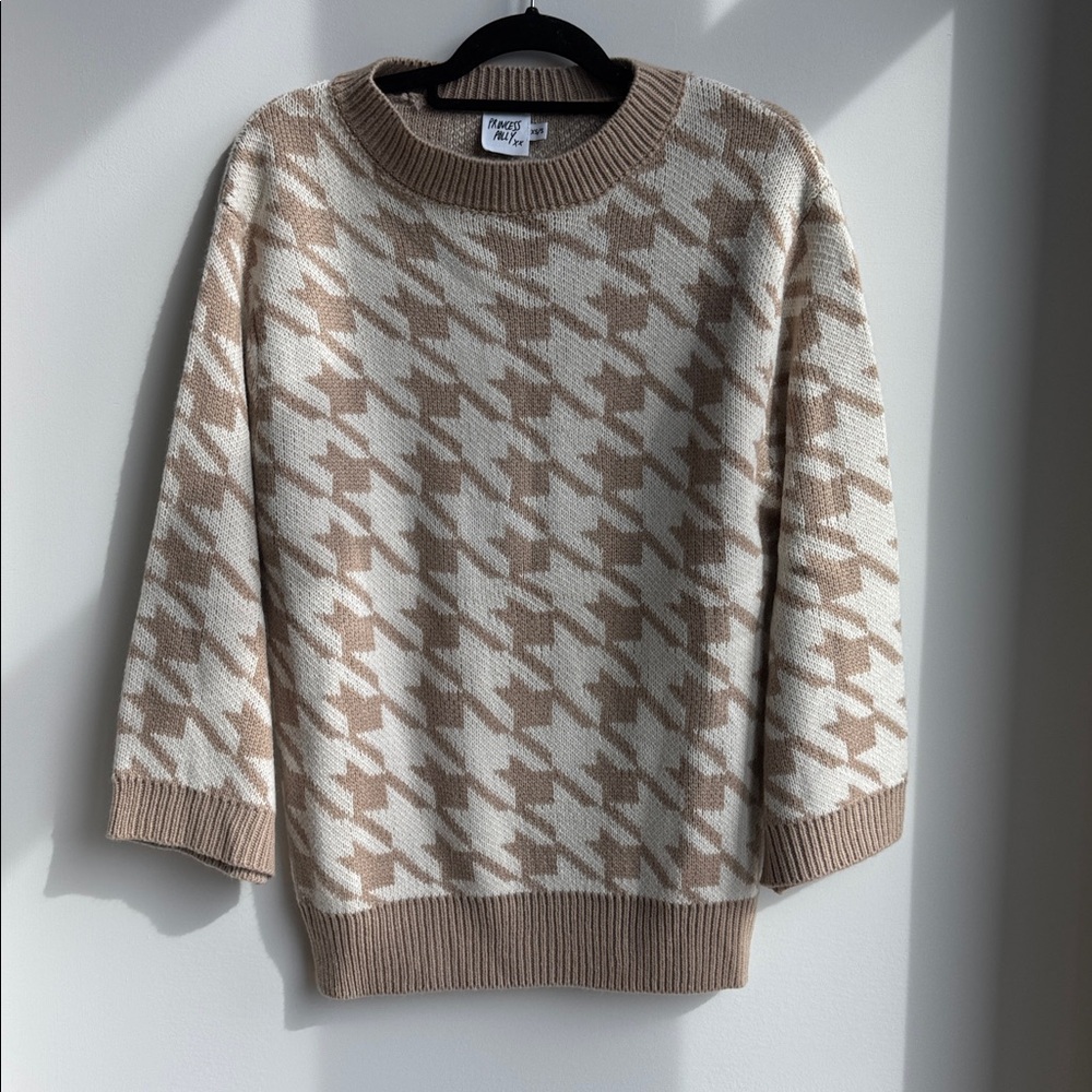 Princess Polly Beige Knit Oversized Sweater Size XS/S